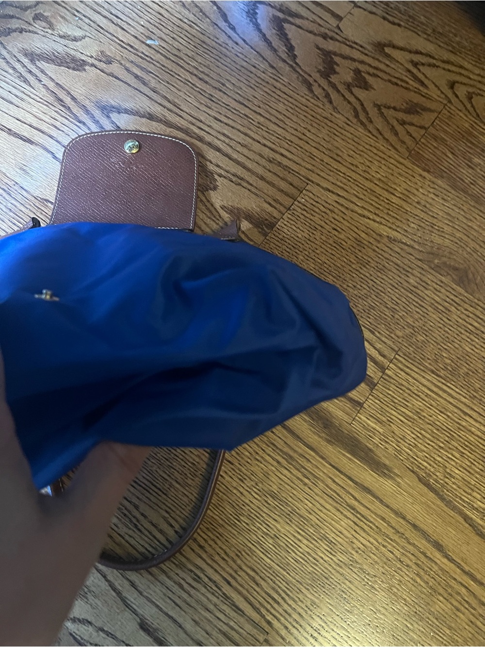 Longchamp Le Pliage Original Shoulder Tote Bag in Blue - Picture 11 of 11
